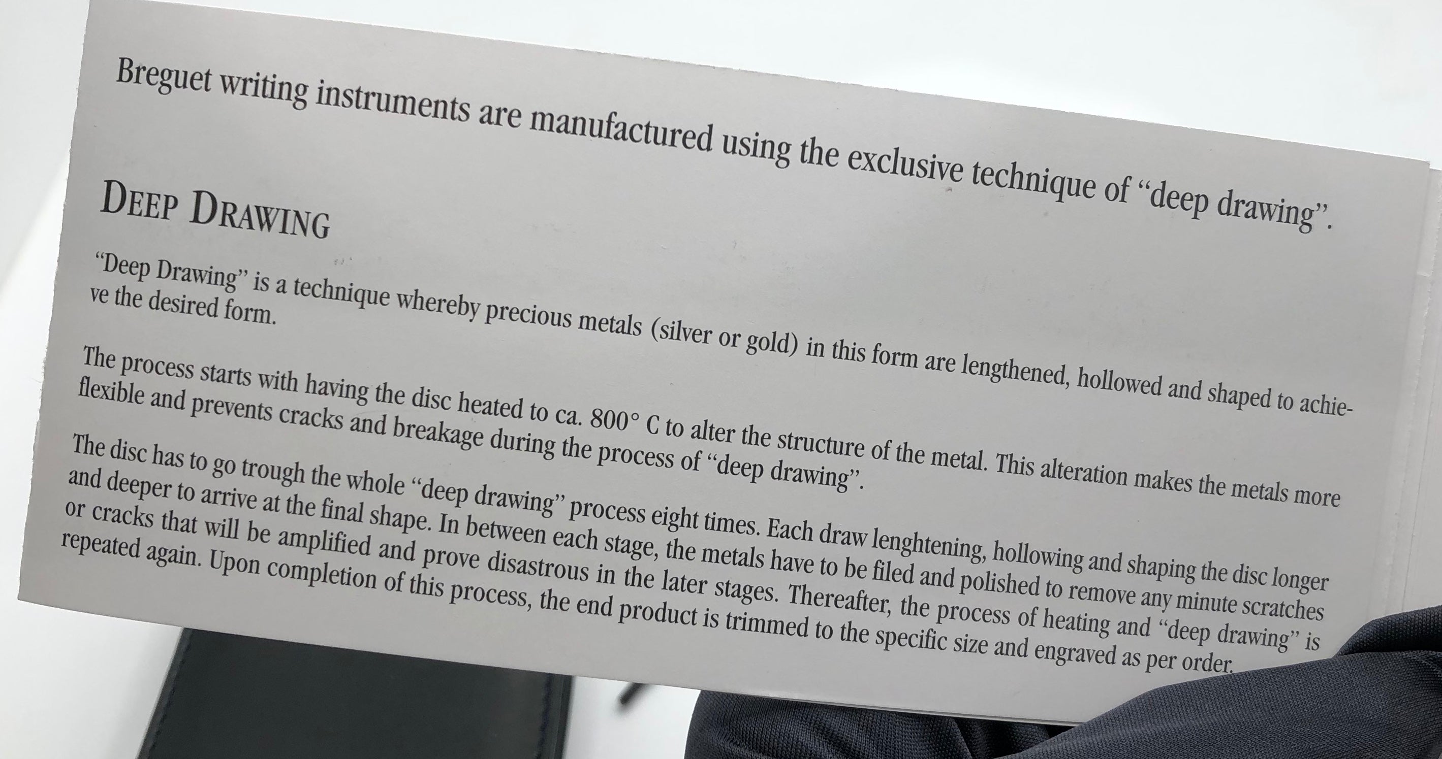 BREGUET: JUEGO DE 3 INSTRUMENTOS DE ESCRITURA EN PLATA DE LEY