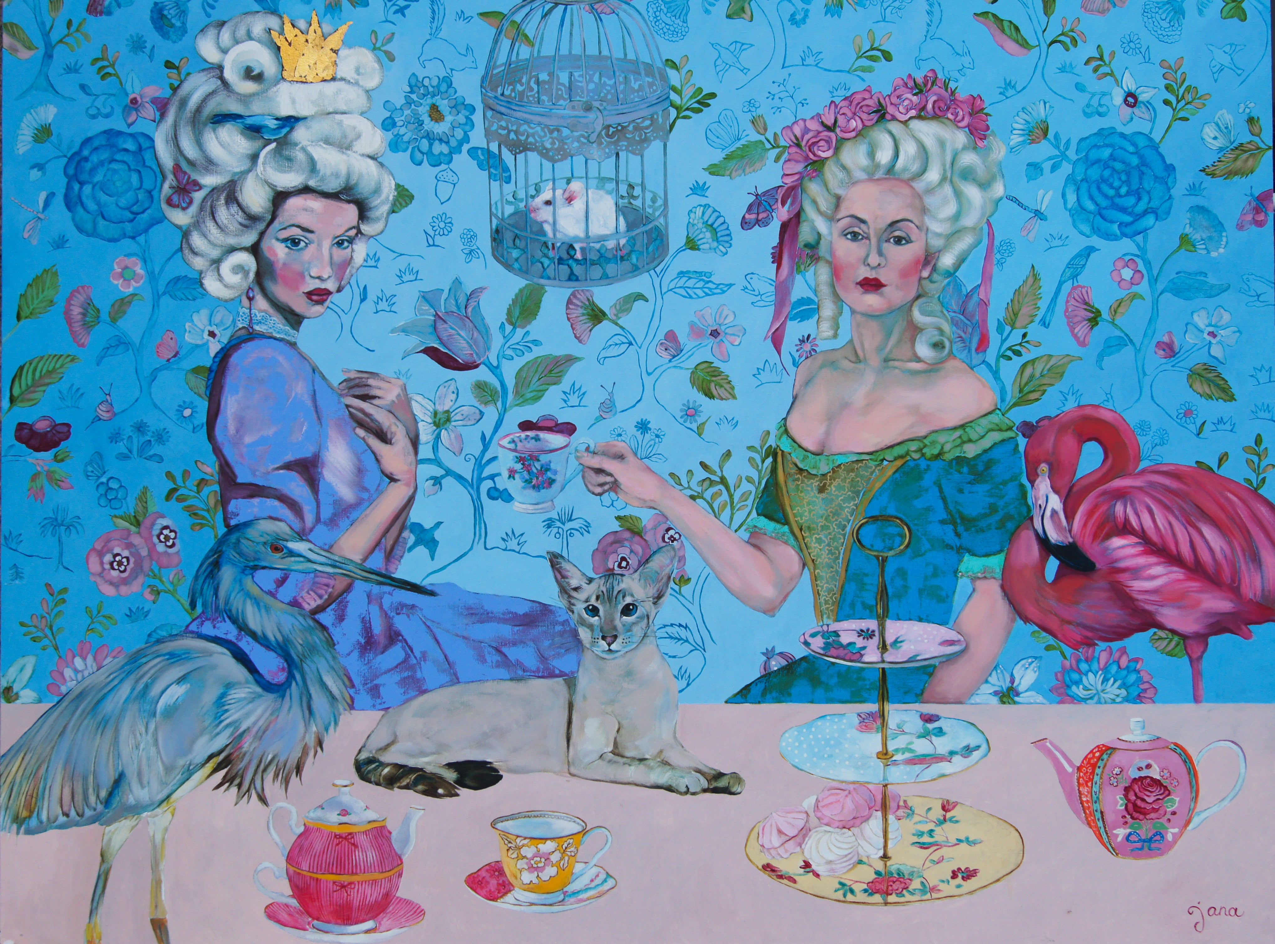 Painting by Jana Nesteroviča "Beautiful life", 2017
