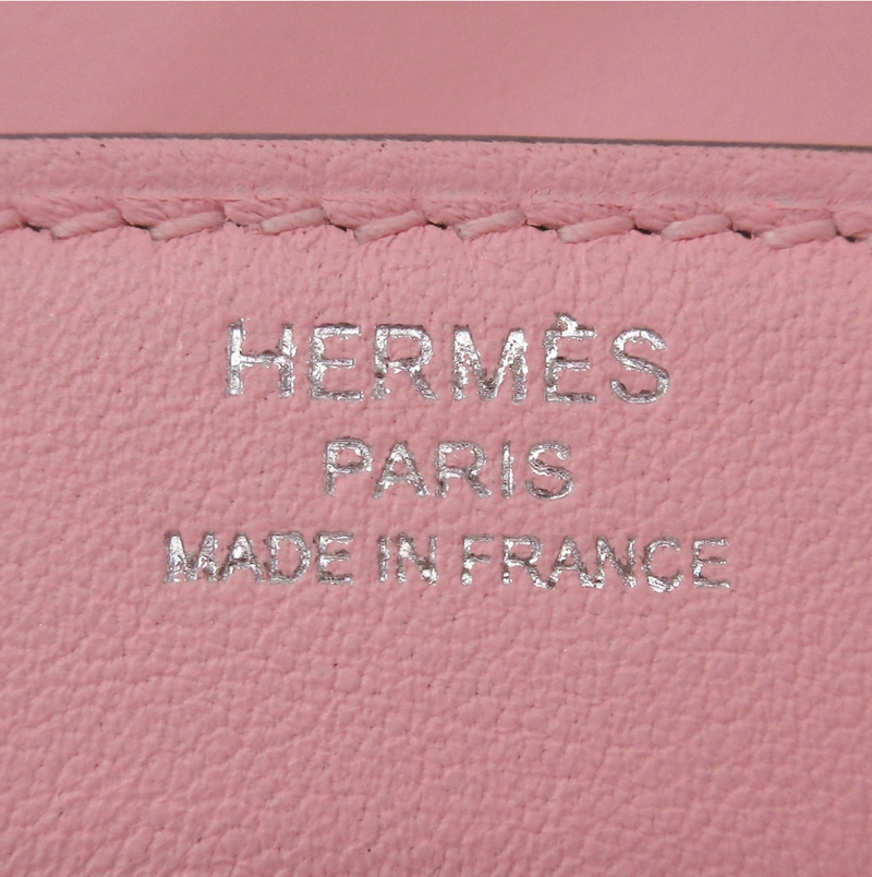 Pink Hermes Birkin 25 handbag crafted from Vaeu Swift leather Full set