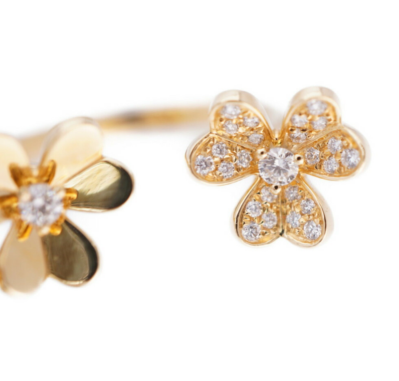 18k yellow gold Van Cleef & Arpels Frivole Between the Finger ring