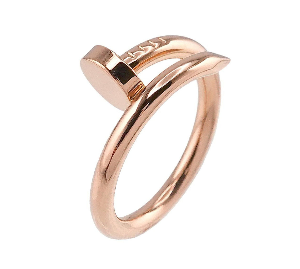 Anillo Cartier Juste un clou de oro rosa de 18k con certificado y caja original