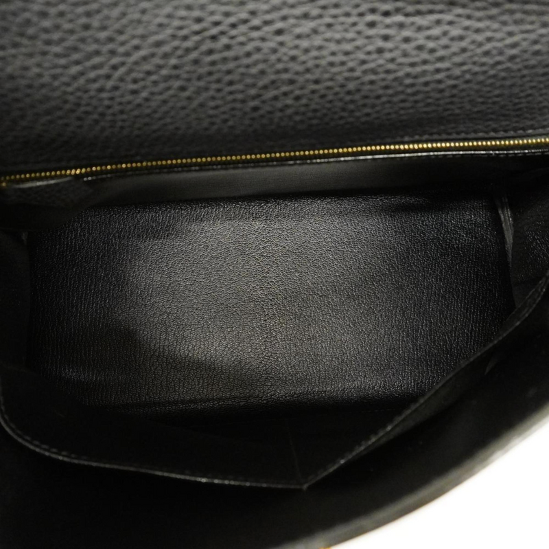 Hermes Kelly 28 Togo leather handbag with a gold hardware