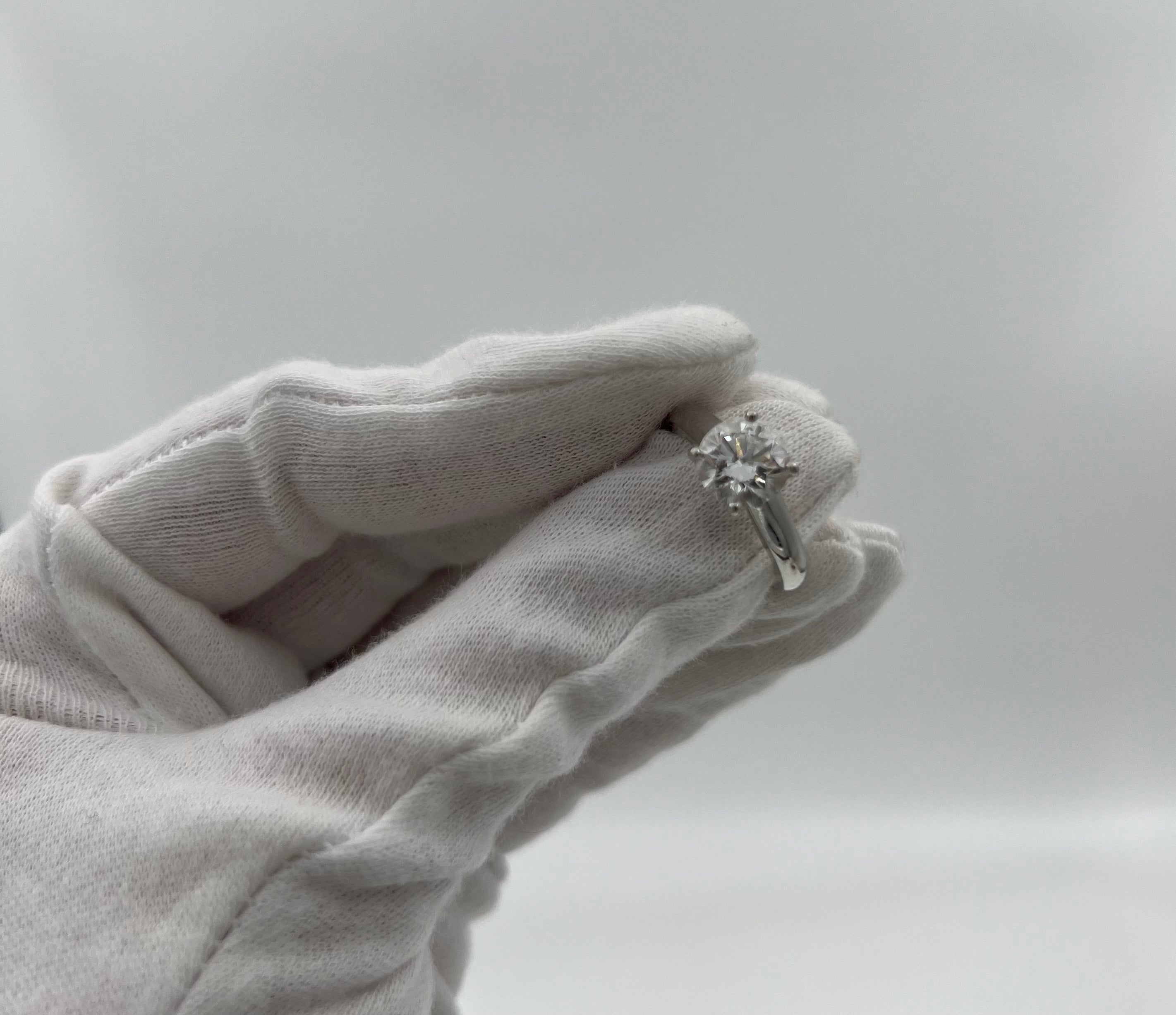 Cartier 1895 Platinum Solitaire 2.18CT Diamond Engagement Ring