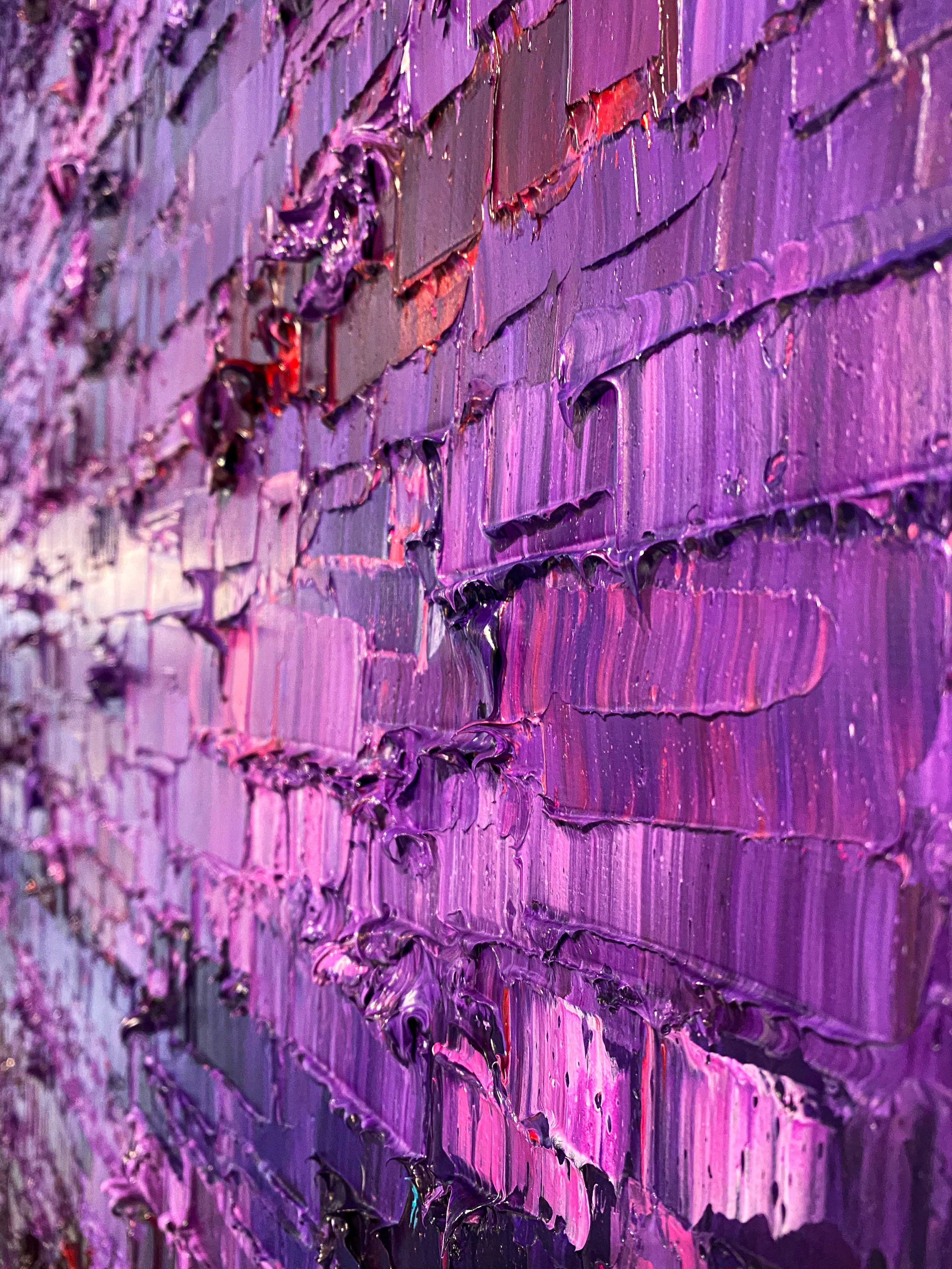 "Violetto" óleo sobre lienzo de Ieva Bondare