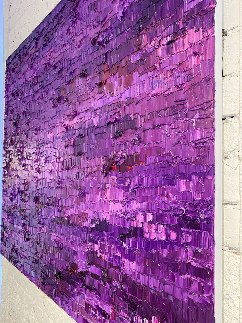 "Violetto" óleo sobre lienzo de Ieva Bondare