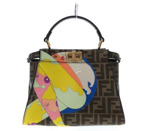 Fendi Peekaboo 2022 Bikini Girls collection handbag with a shoulder strap