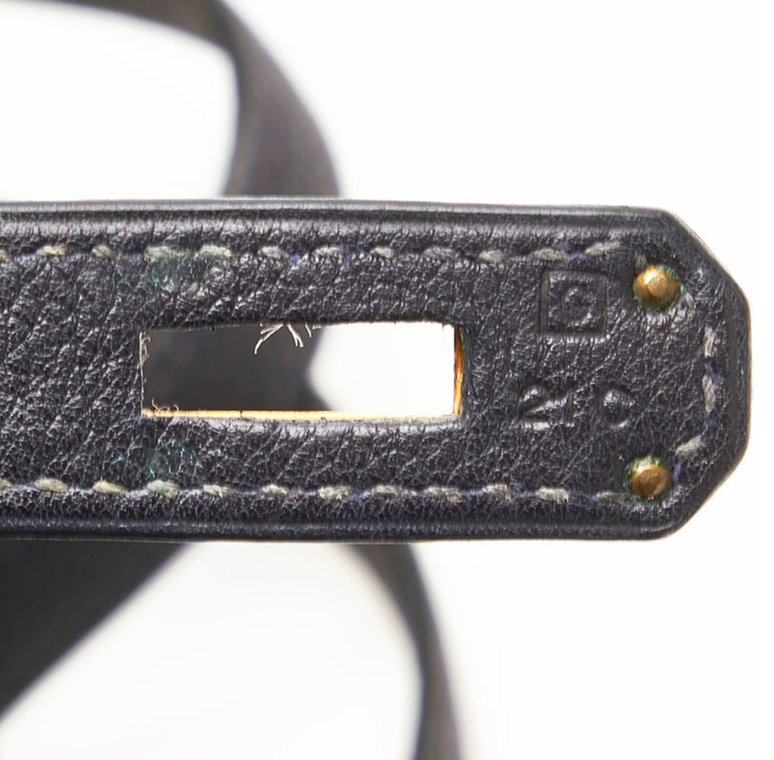 Hermès Kelly 32 Retourne handbag crafted in black Vache Ardennes leather