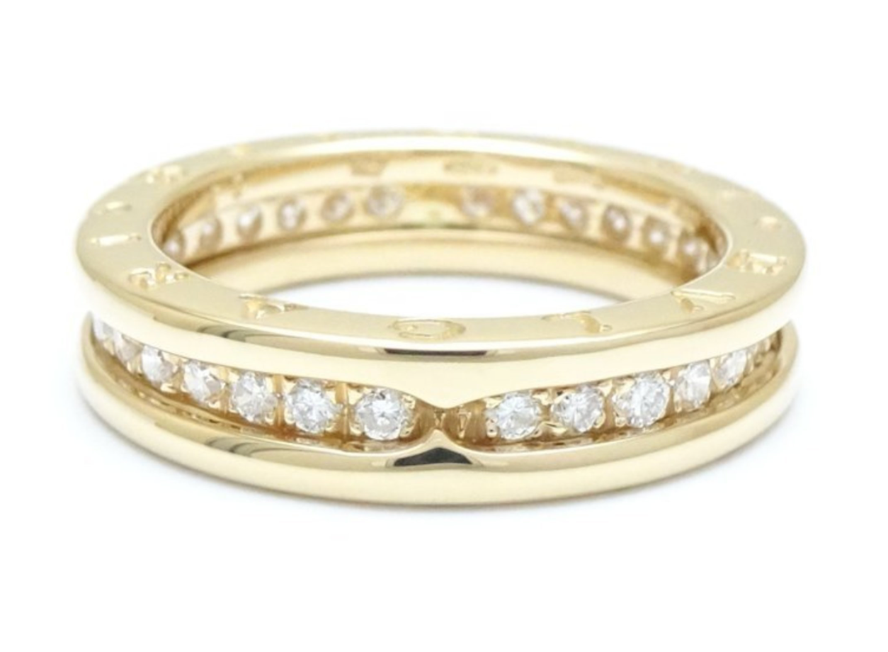 Sortija Bulgari B.Zero1 modelo pequeño en oro amarillo de 18k y diamantes