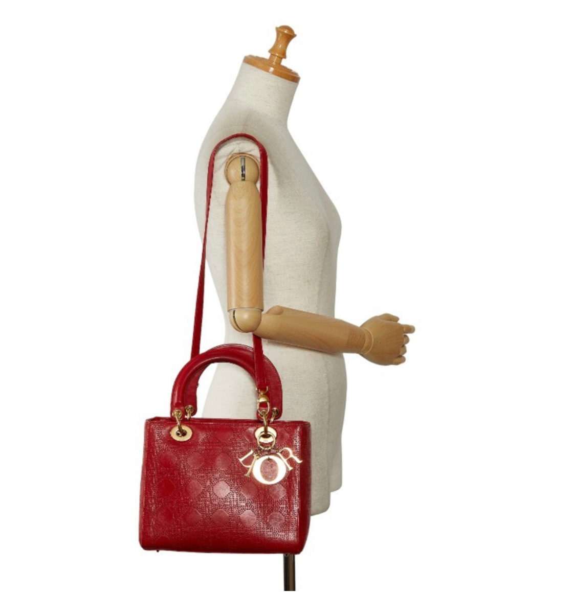 Bolso de cuero perforado de edición limitada 2017 Lady Dior de 2017 por Christian Dior