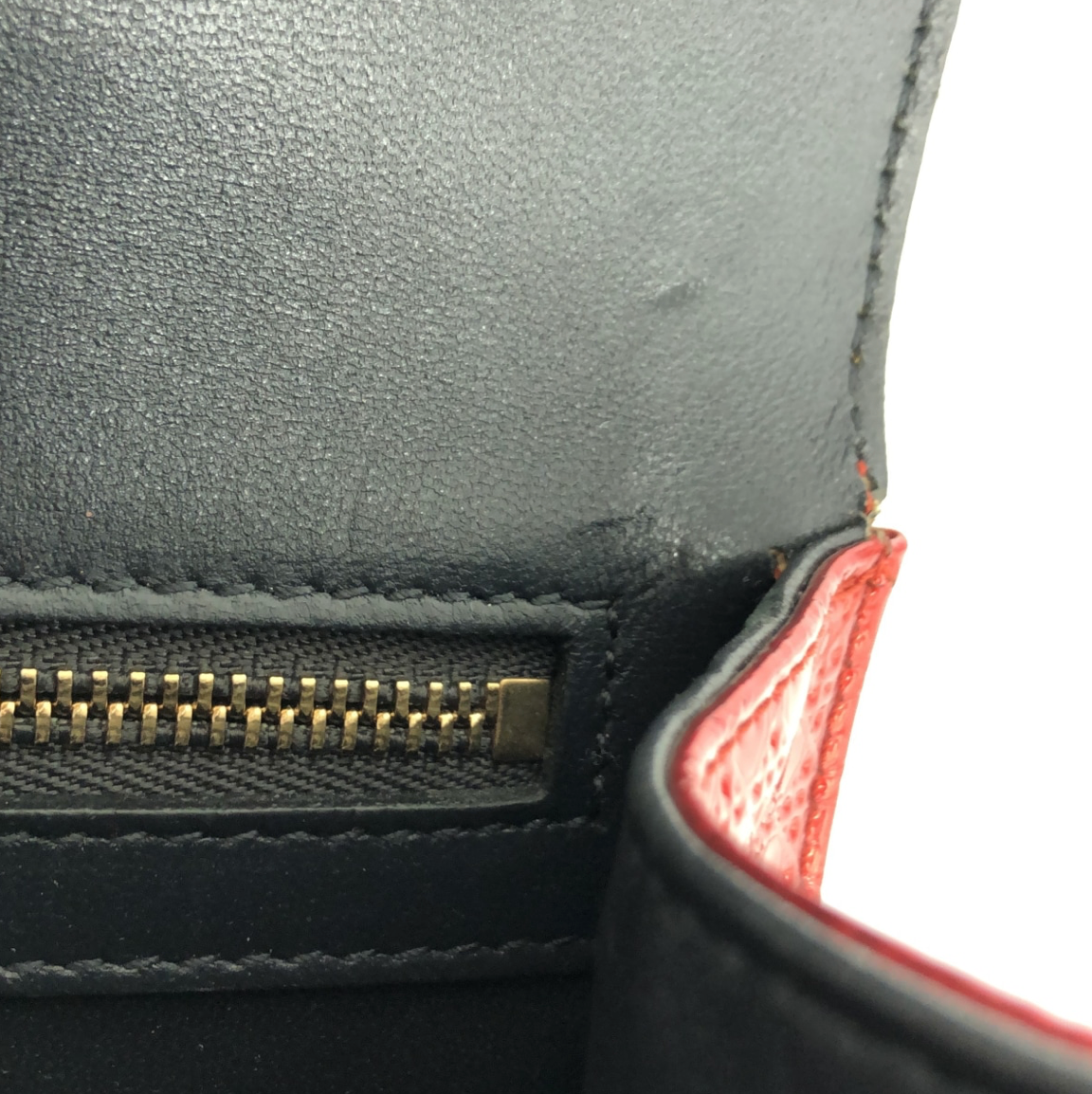 Dior Diorama in vibrant red colour crafted from metallic leather