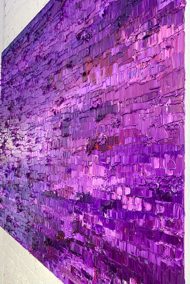 "Violetto" óleo sobre lienzo de Ieva Bondare