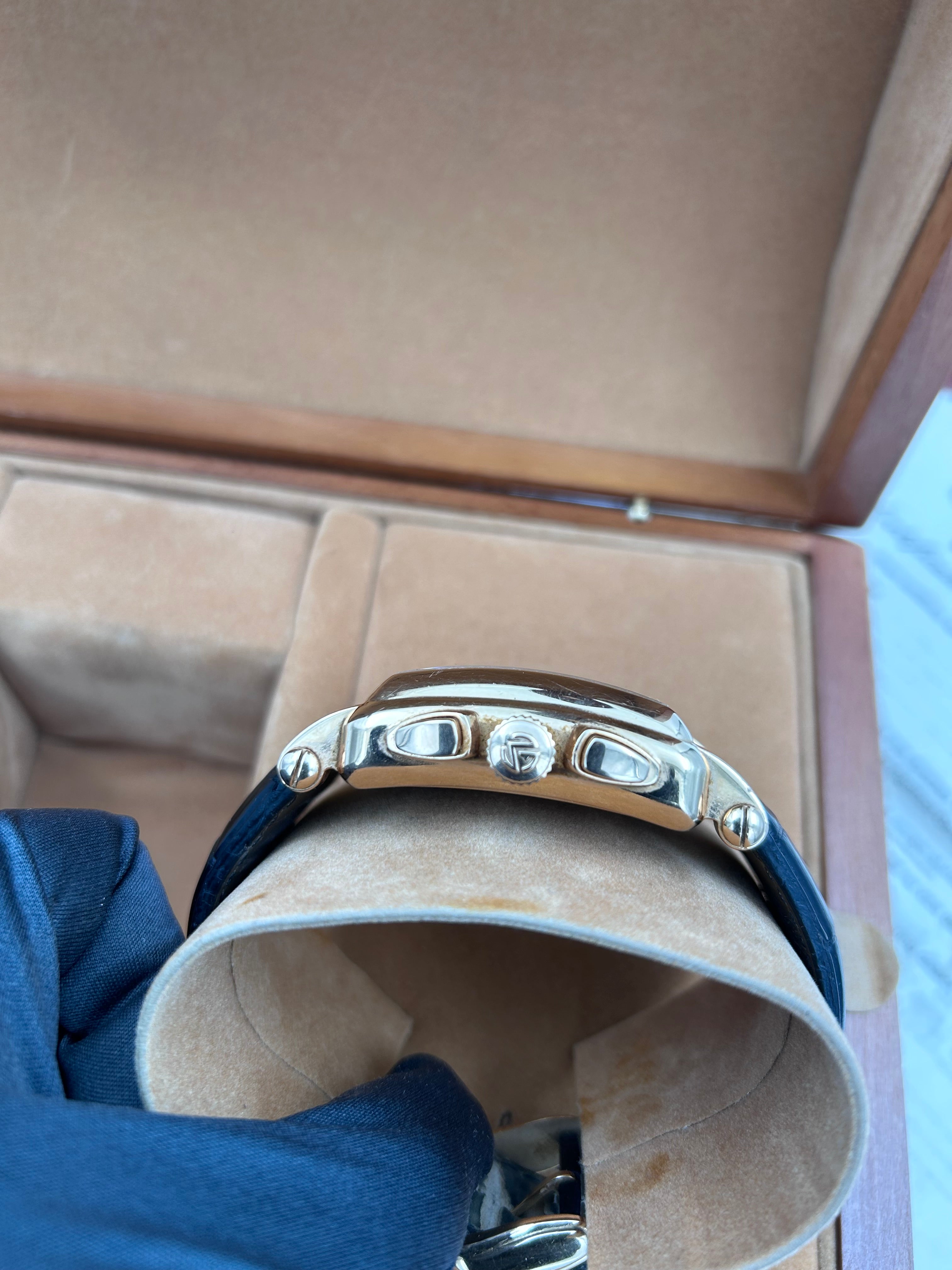 Pre-owned 18k rose gold Franck Muller Conquistador 10000 K CC King Cortez men's wristwatch