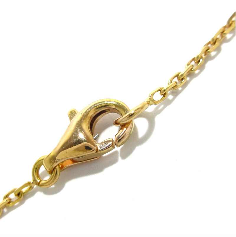 18k rose gold Van Cleef & Arpels Vintage Alhambra necklace