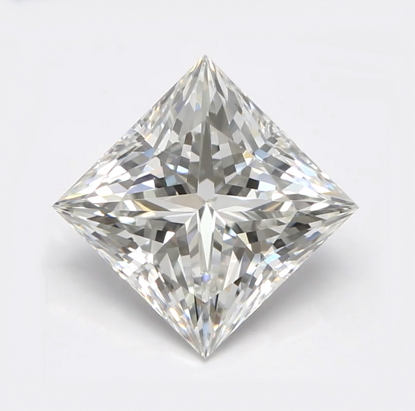1.06 carat G color Princess-cut IF clarity diamond