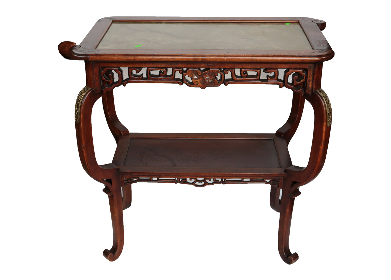 Exquisite hand carved Chinoiserie mahogany centre table attributed to Gabriel Viardot.