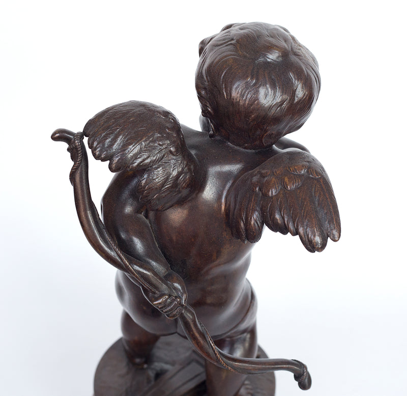 Escultura de bronce patinado “LE Petit Malin” de Benoit Rougelet
