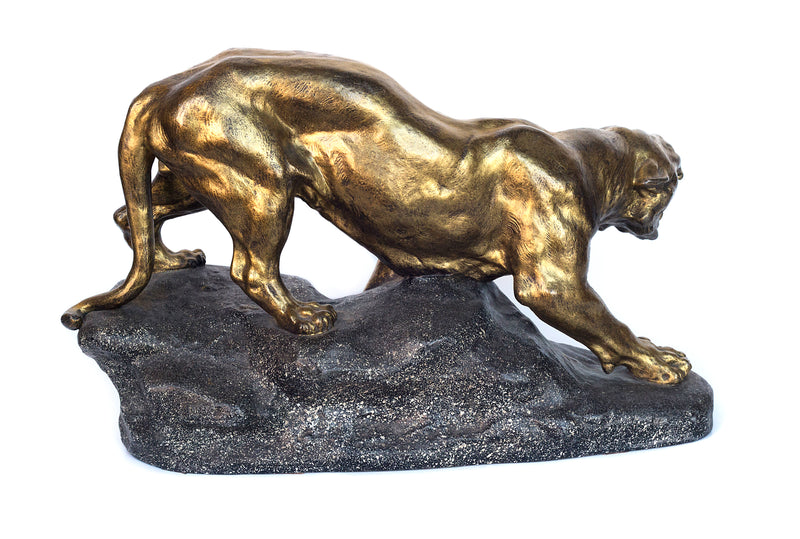 Stunning Cartier 19th century Lioness sculpture on stone base