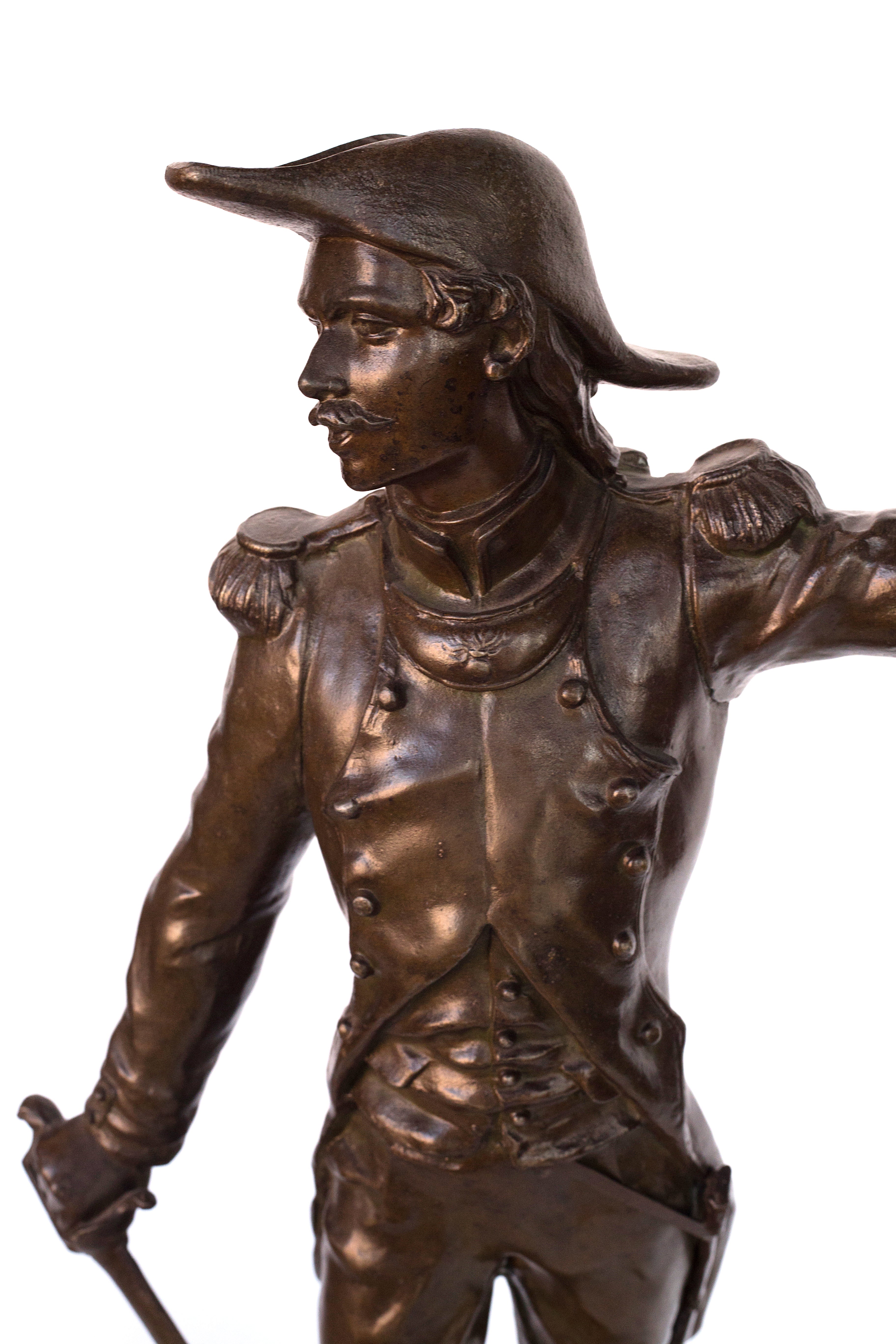 Pair of rare “LA Victoire” and “La Patrie en Danger” sculptures by Charles Anfrie