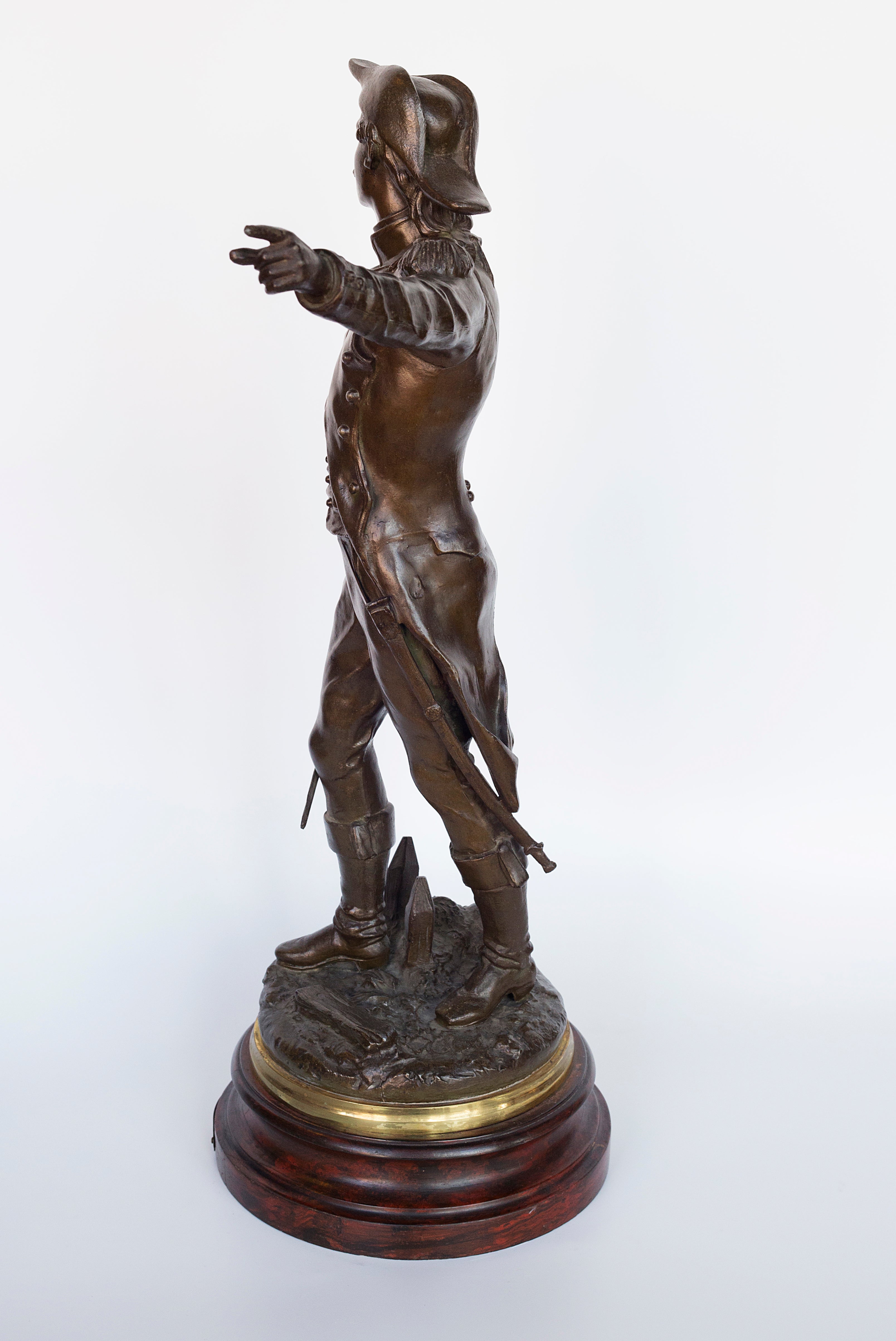 Pair of rare “LA Victoire” and “La Patrie en Danger” sculptures by Charles Anfrie