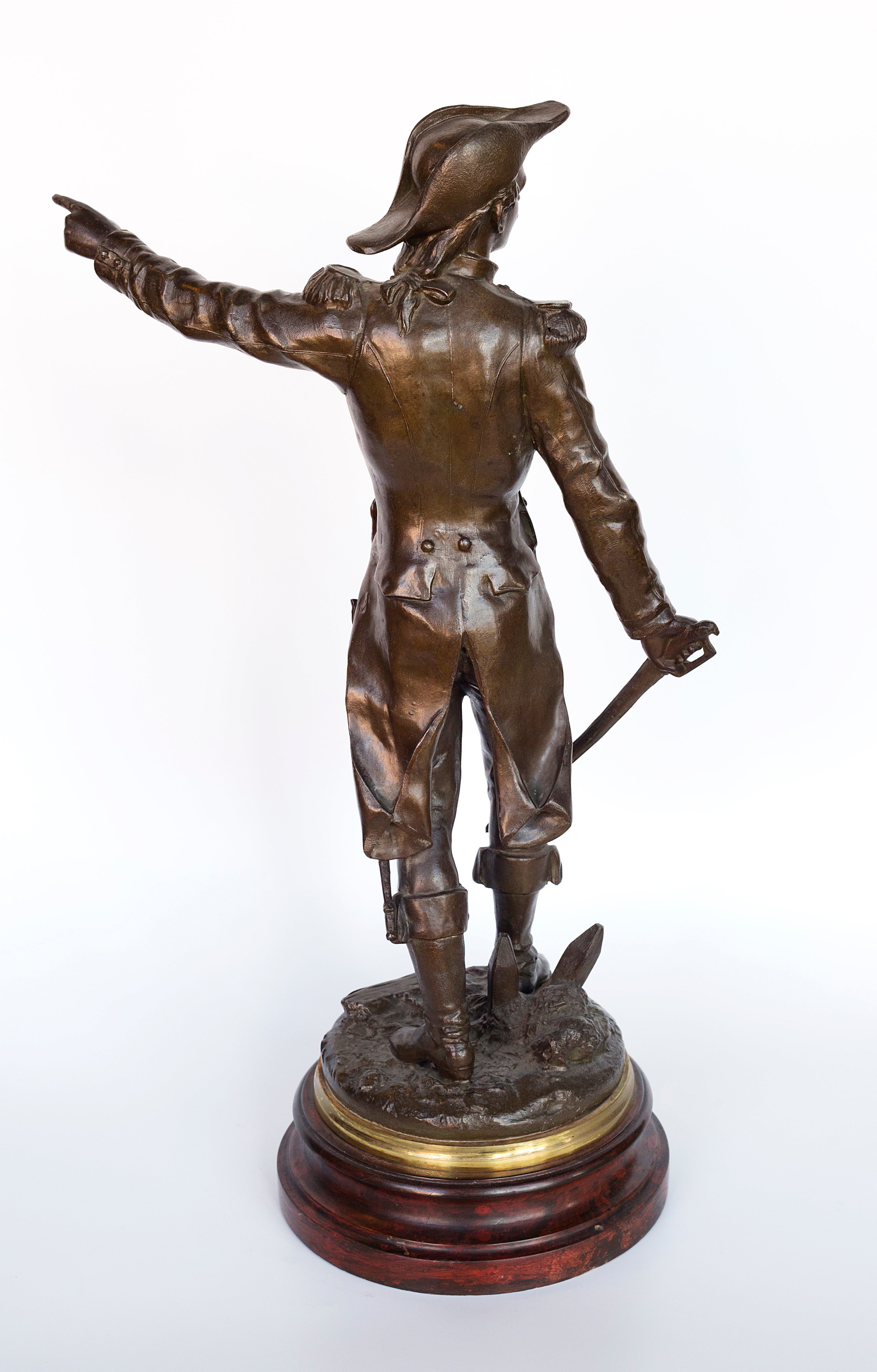 Pair of rare “LA Victoire” and “La Patrie en Danger” sculptures by Charles Anfrie