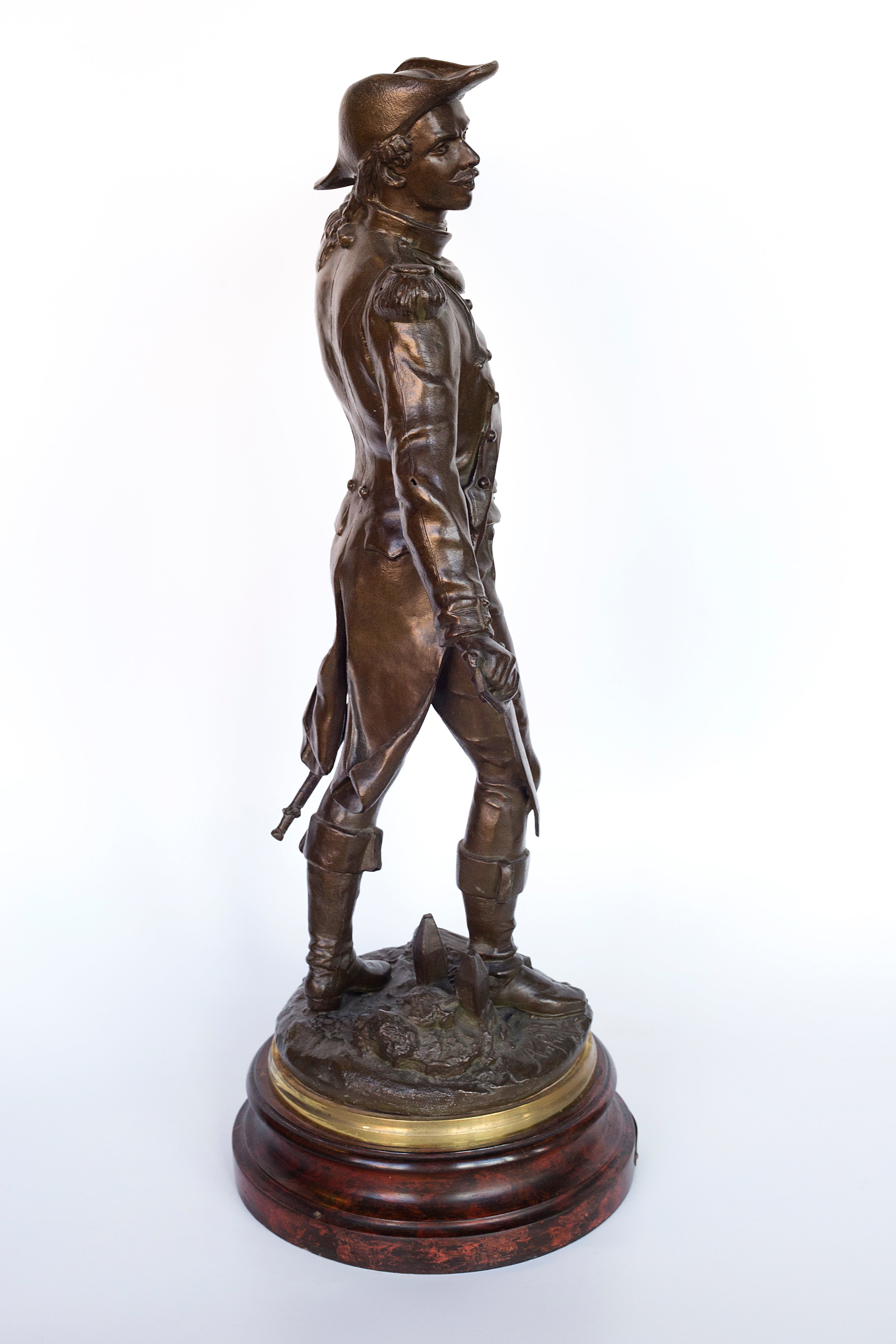 Pair of rare “LA Victoire” and “La Patrie en Danger” sculptures by Charles Anfrie