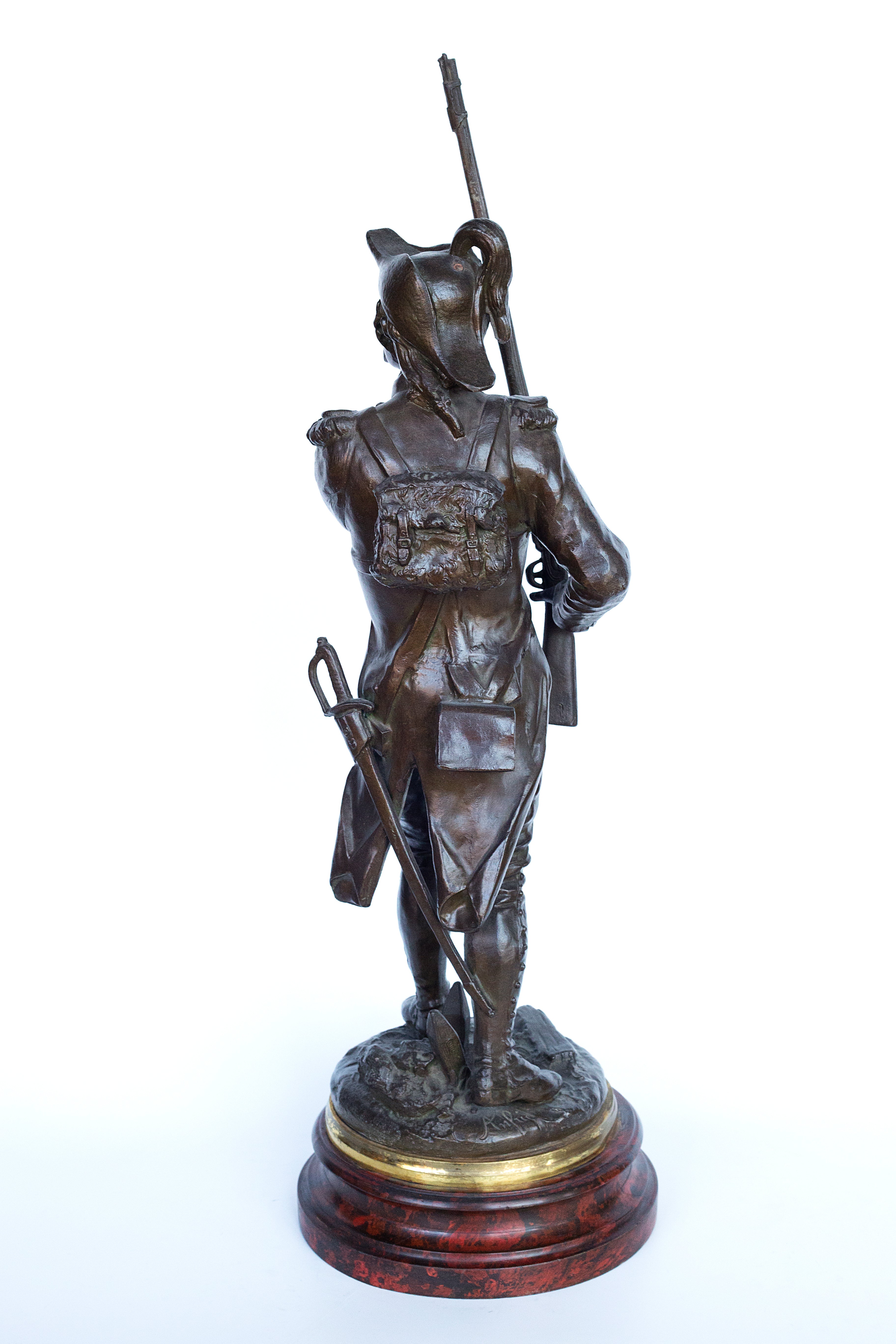 Pair of rare “LA Victoire” and “La Patrie en Danger” sculptures by Charles Anfrie