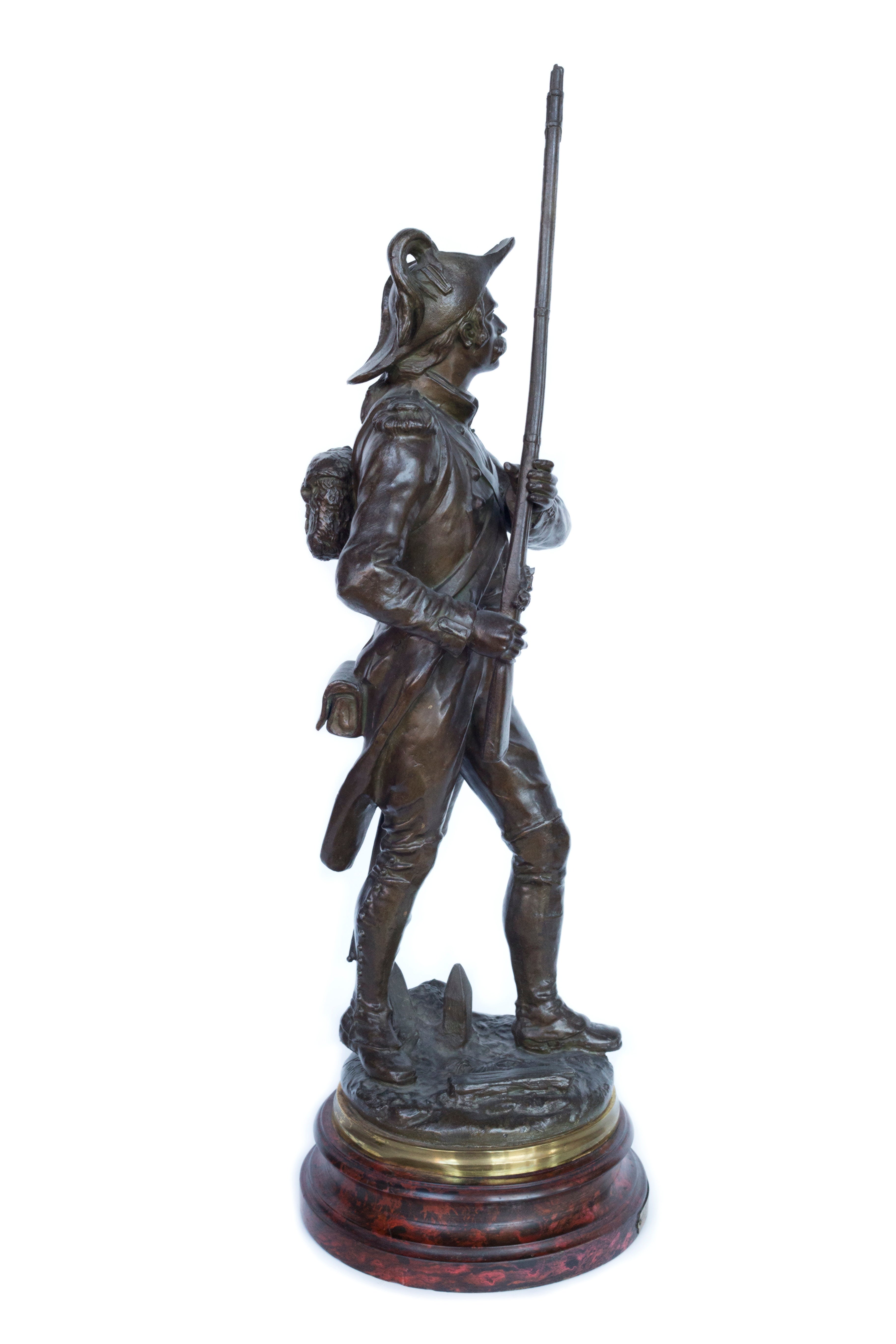Pair of rare “LA Victoire” and “La Patrie en Danger” sculptures by Charles Anfrie