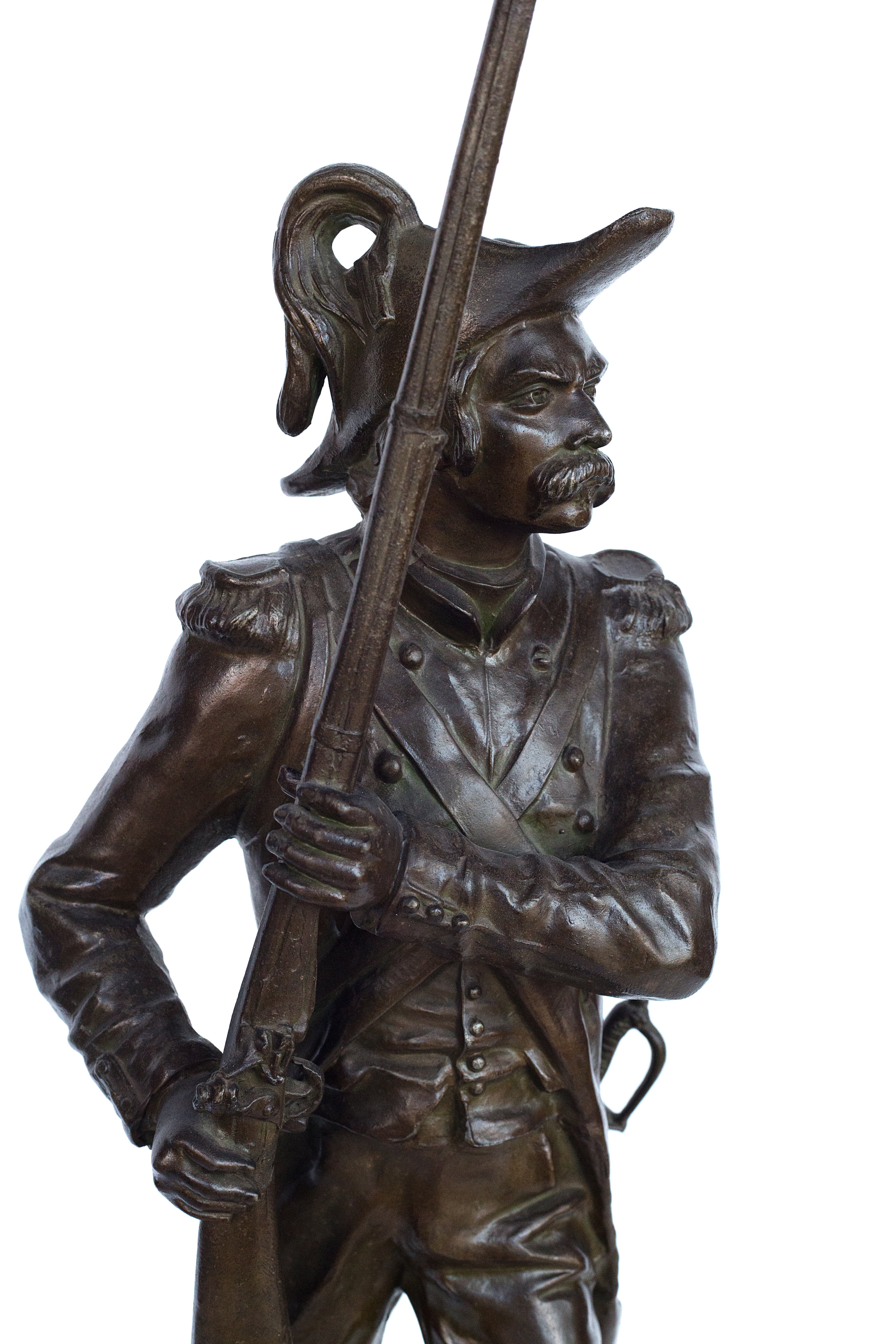 Pair of rare “LA Victoire” and “La Patrie en Danger” sculptures by Charles Anfrie