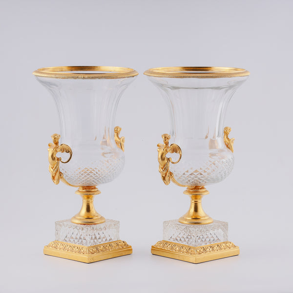 Pair of Large Baccarat vases