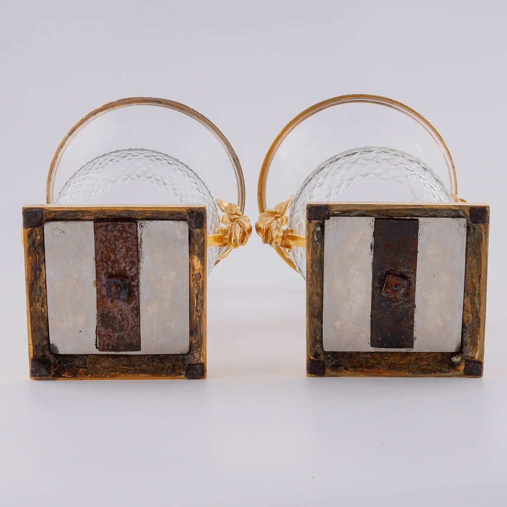 Pair of Large Baccarat vases