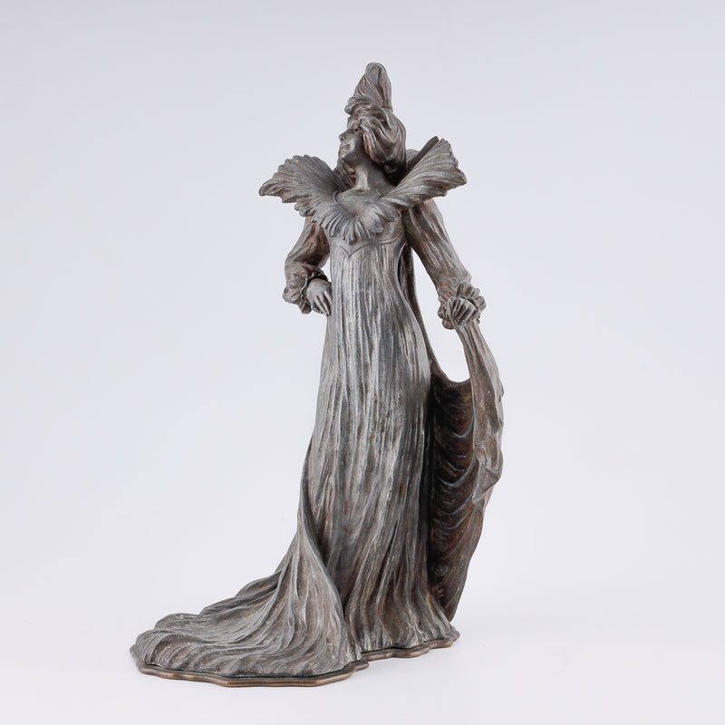 Antique figure of an Art Nouveau dancer