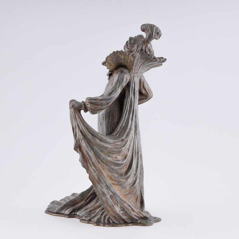 Antique figure of an Art Nouveau dancer