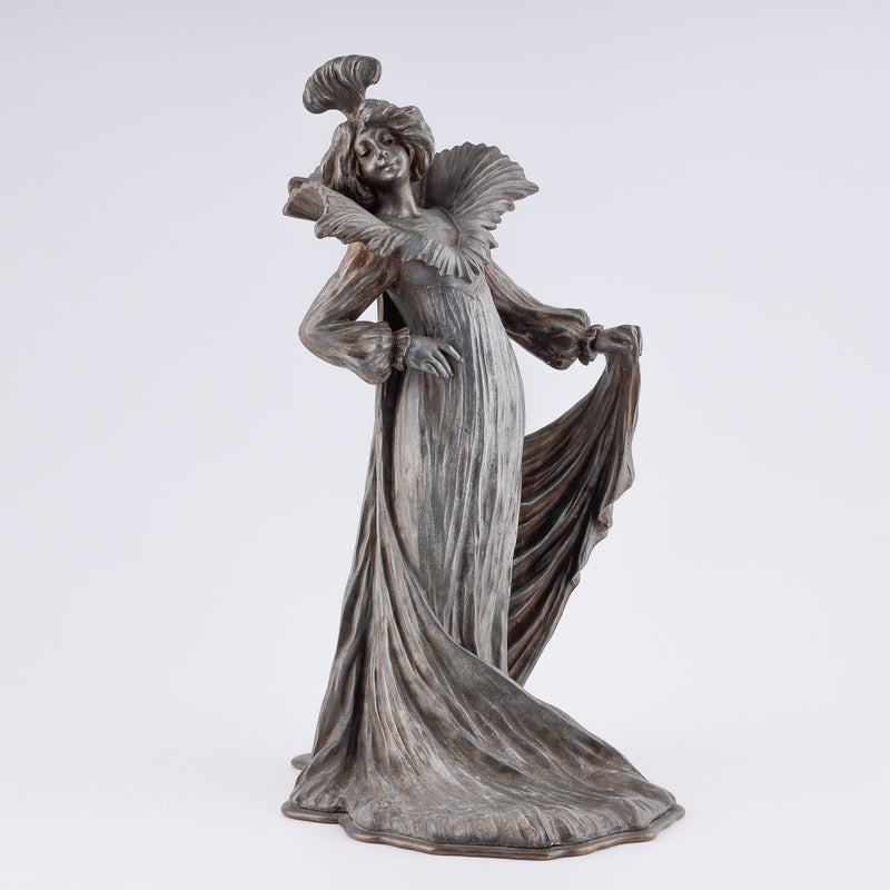 Antique figure of an Art Nouveau dancer