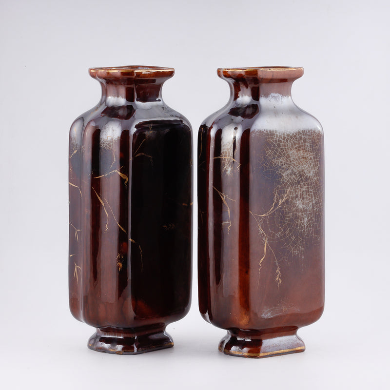 Pair of Antique Oriental ceramic vases