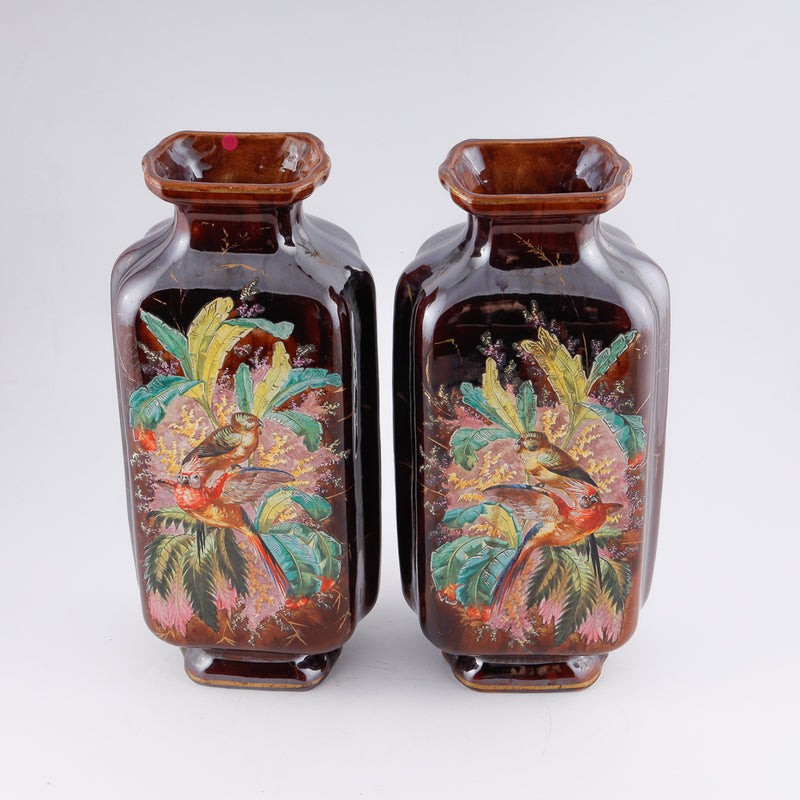Pair of Antique Oriental ceramic vases