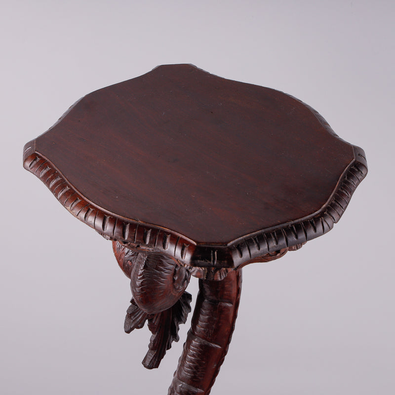 Antique Art Nouveau hand carved mahagony console