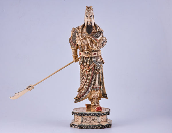 Ivory sculpture of "Saintly Emperor Guan"