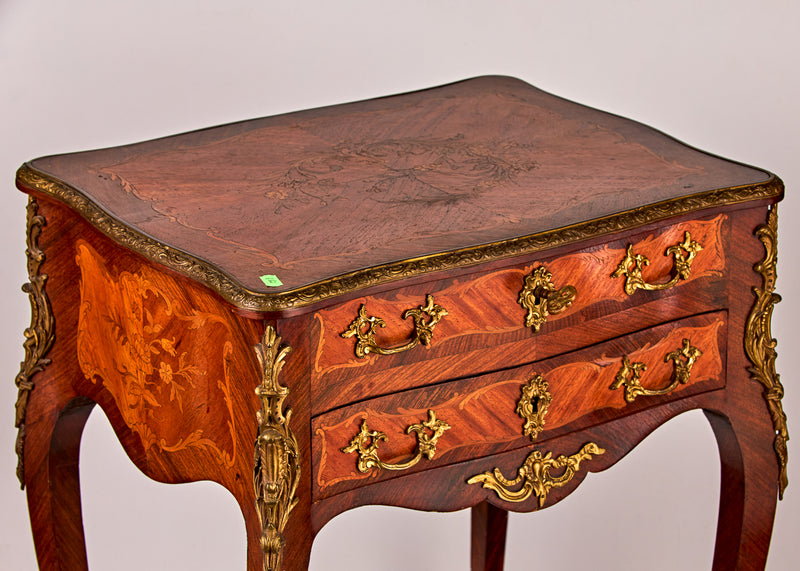 Dresser in marquetry technique made with several precious wood types
