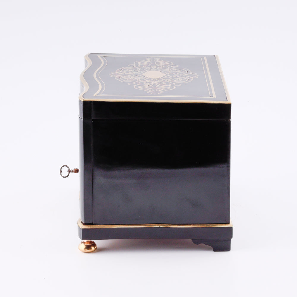 Mid 19th century Napoleon 3 Boulle cigar humidor