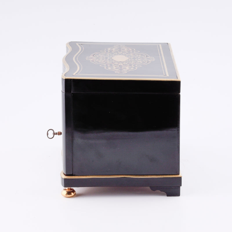 19 世紀中葉拿破崙 3 Boulle 雪茄保濕盒