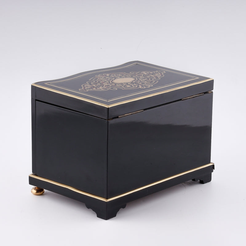 Humidor de cigarros Napoleón 3 Boulle de mediados del siglo XIX.