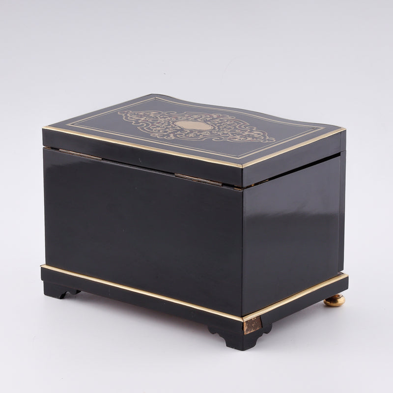 Humidor de cigarros Napoleón 3 Boulle de mediados del siglo XIX.