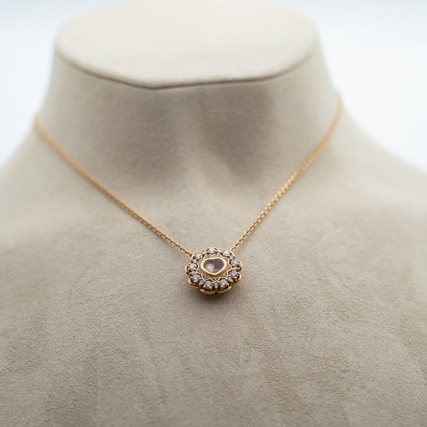 Chopard 18k rose gold necklace from "Happy Diamonds" collection