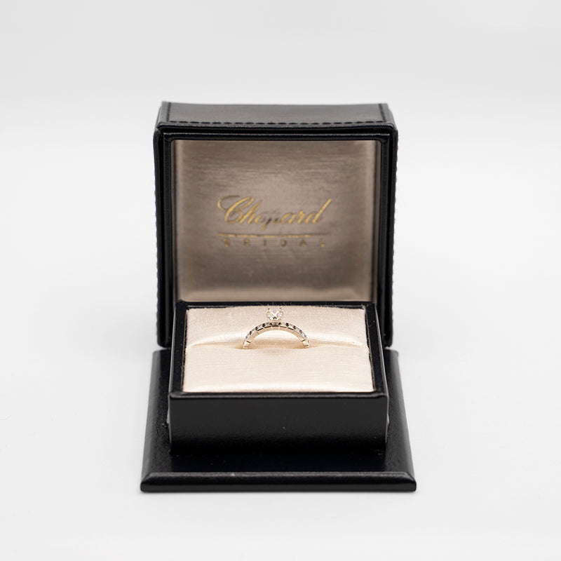 Chopard Platinum 0.50ct solitaire diamond ring from "ICE CUBE ENGAGEMENT" collection