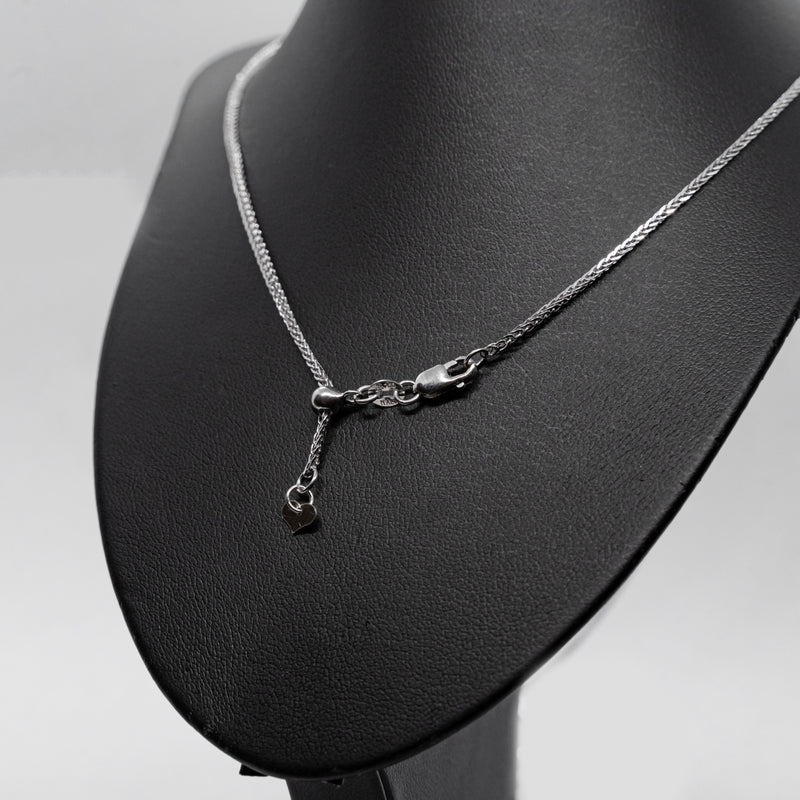 18k white gold Necklace with a diamond cross pendant set with 2,30CTW of natural diamonds