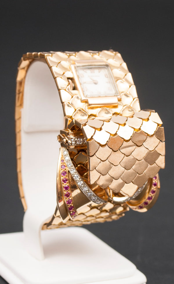 Reloj de pulsera Longines extremadamente raro para damas vintage