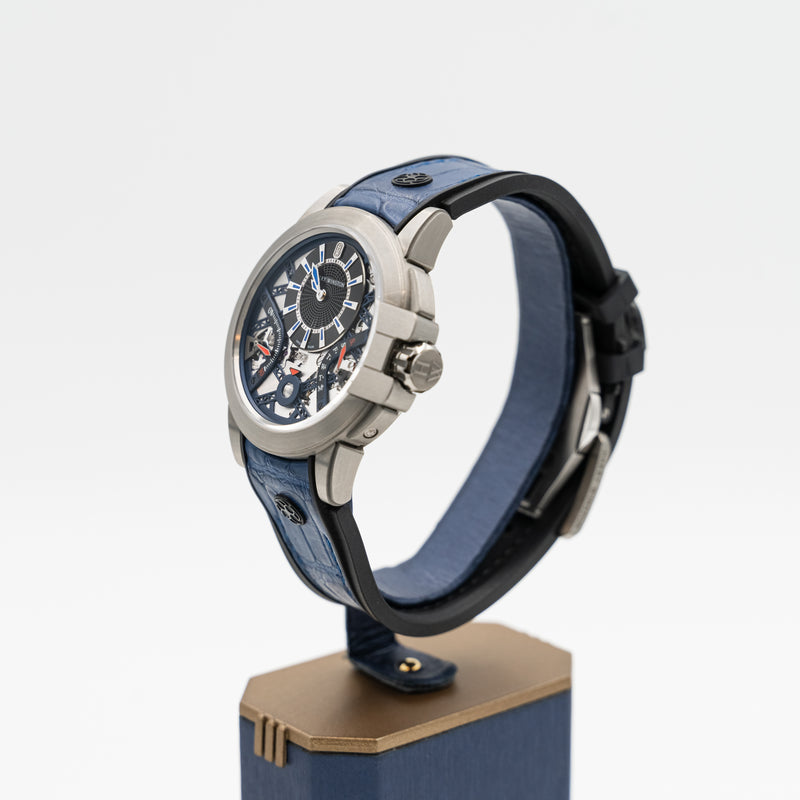 Limited edition 300 Harry Winston Zaluim mens watch Ocean Project Z No.277 with reference number OCEABI42ZZ001