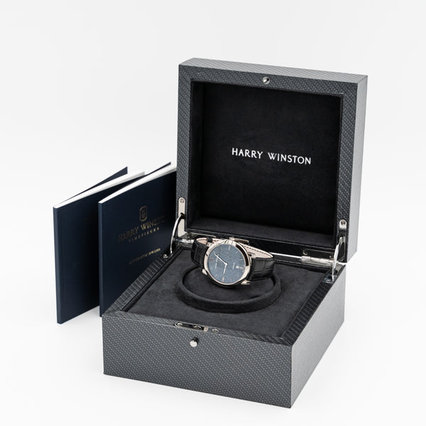 Harry Winston Reloj de pulsera para hombre Midnight Monochrome en oro blanco de 18 quilates MDIAHD42WW003