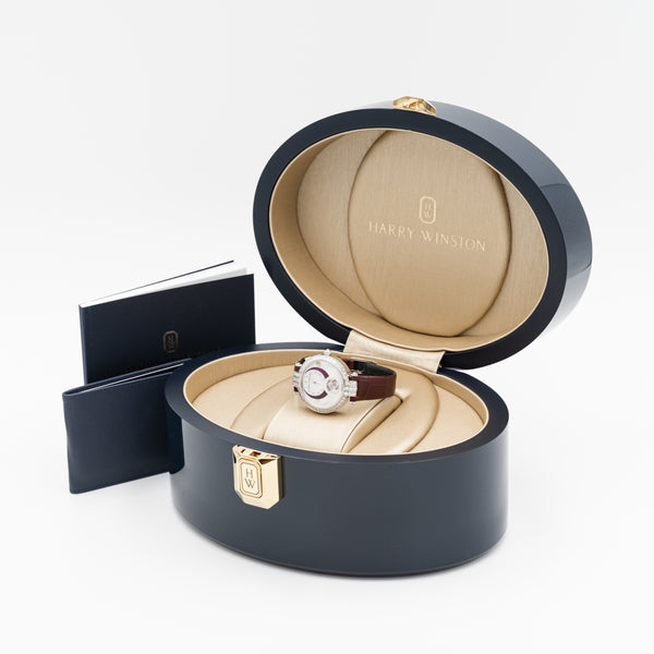 Harry Winston 18k white gold Premier Ladies wrist watch set with diamonds, Reference number: PRNASS36WW001