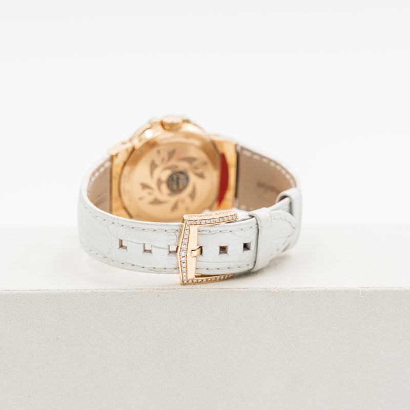 Harry Winston Ocean Moon Phase Reloj de pulsera para mujer en oro rosa de 18 quilates Número de referencia OCEQMP36RR007